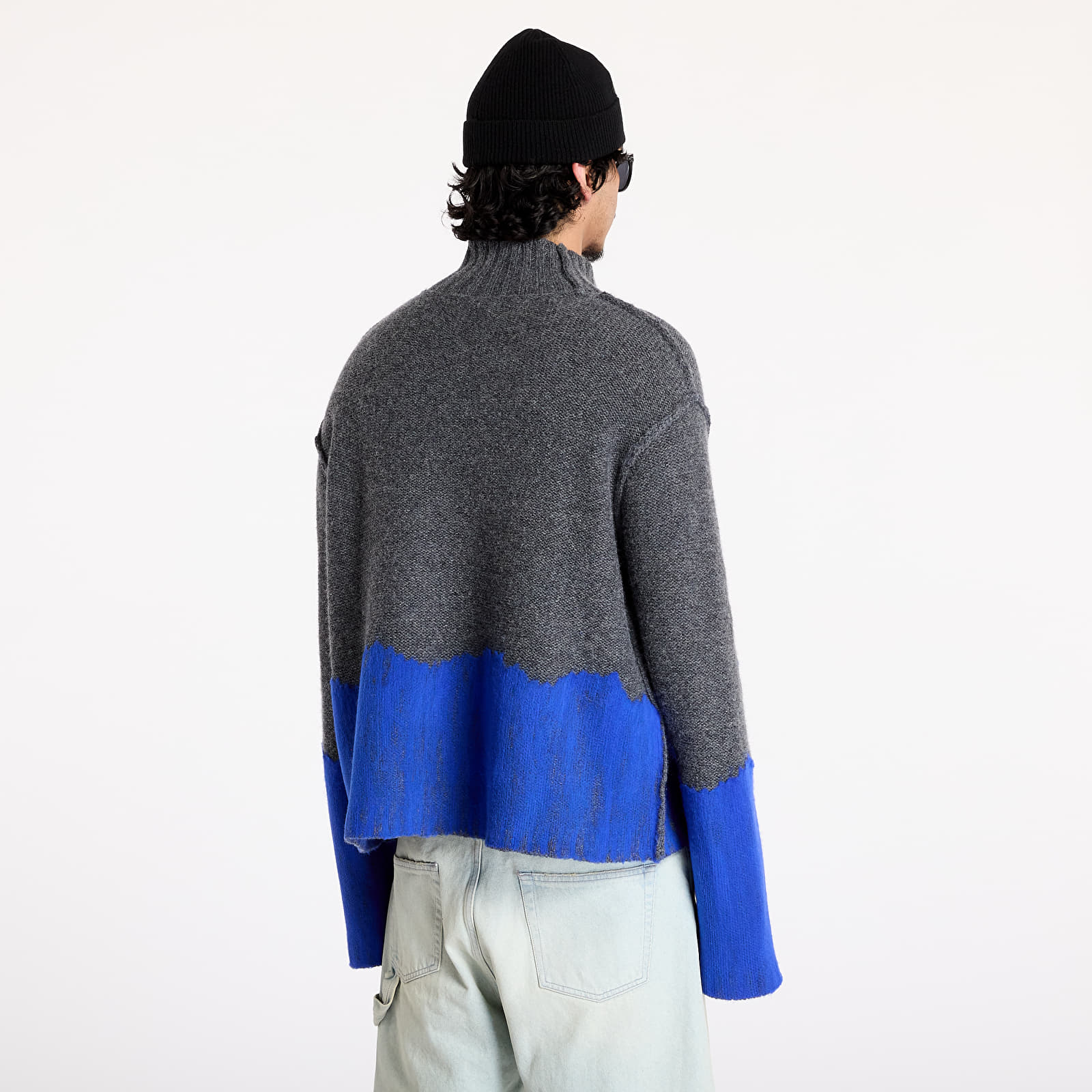 Pulóverek A-COLD-WALL* Saturate Knit High Neck Grey Slate