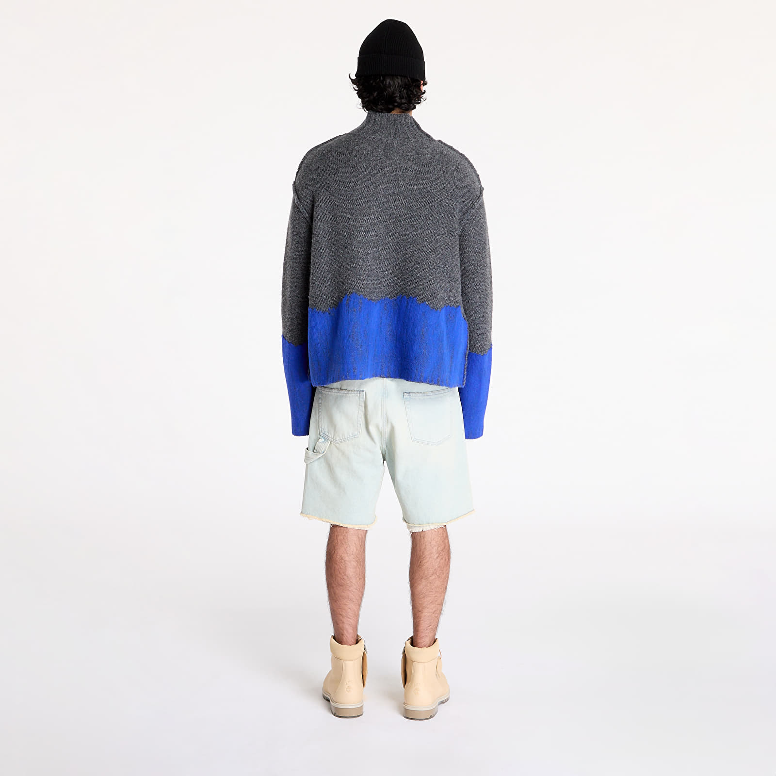 Pulóverek A-COLD-WALL* Saturate Knit High Neck Grey Slate