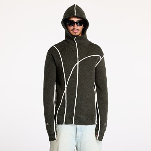 Mikina A-COLD-WALL* Contour Knit Hoodie Grey-Green/ Olive Grey