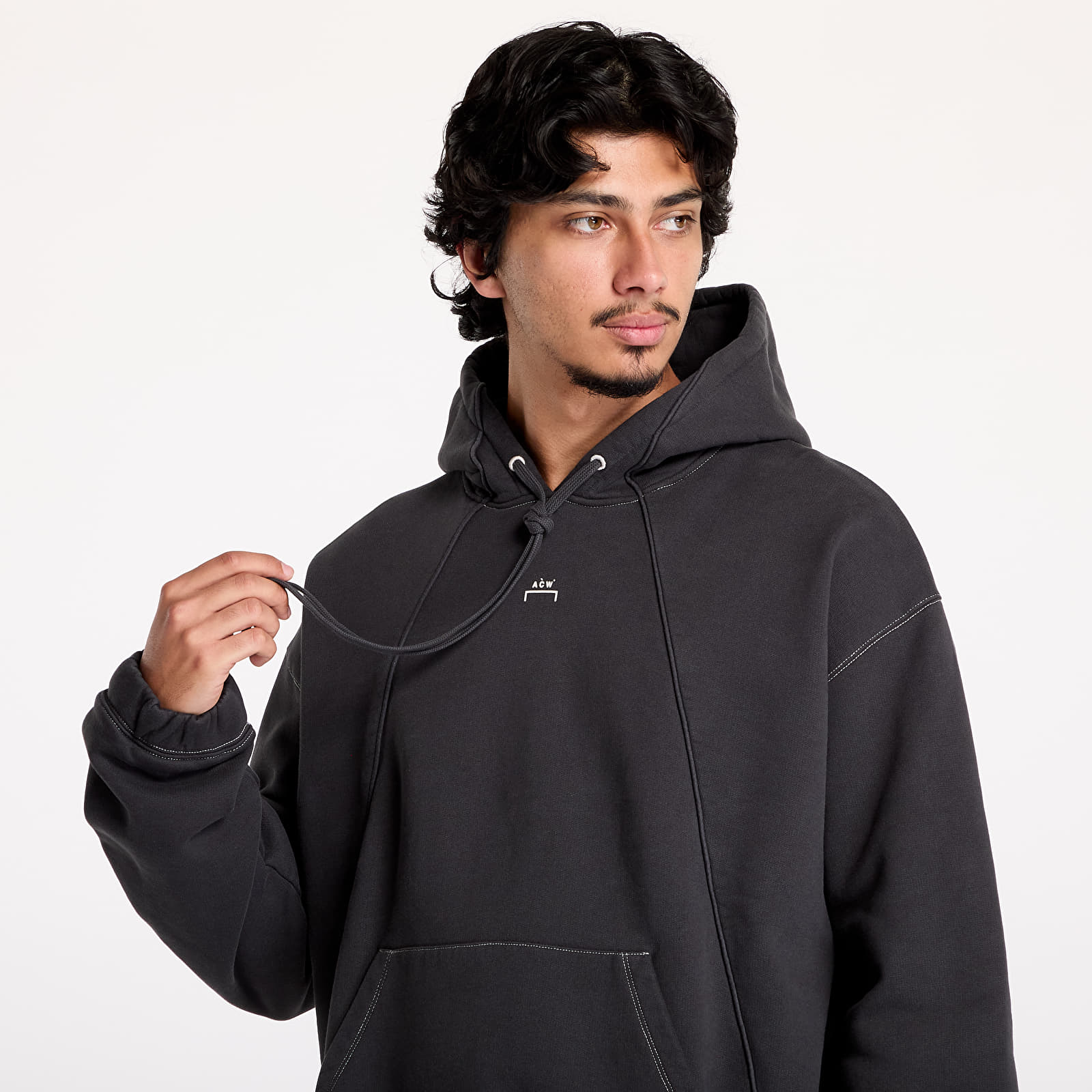 Sweatjacken und Sweatshirts A-COLD-WALL* Millbank Hoodie Black Onyx
