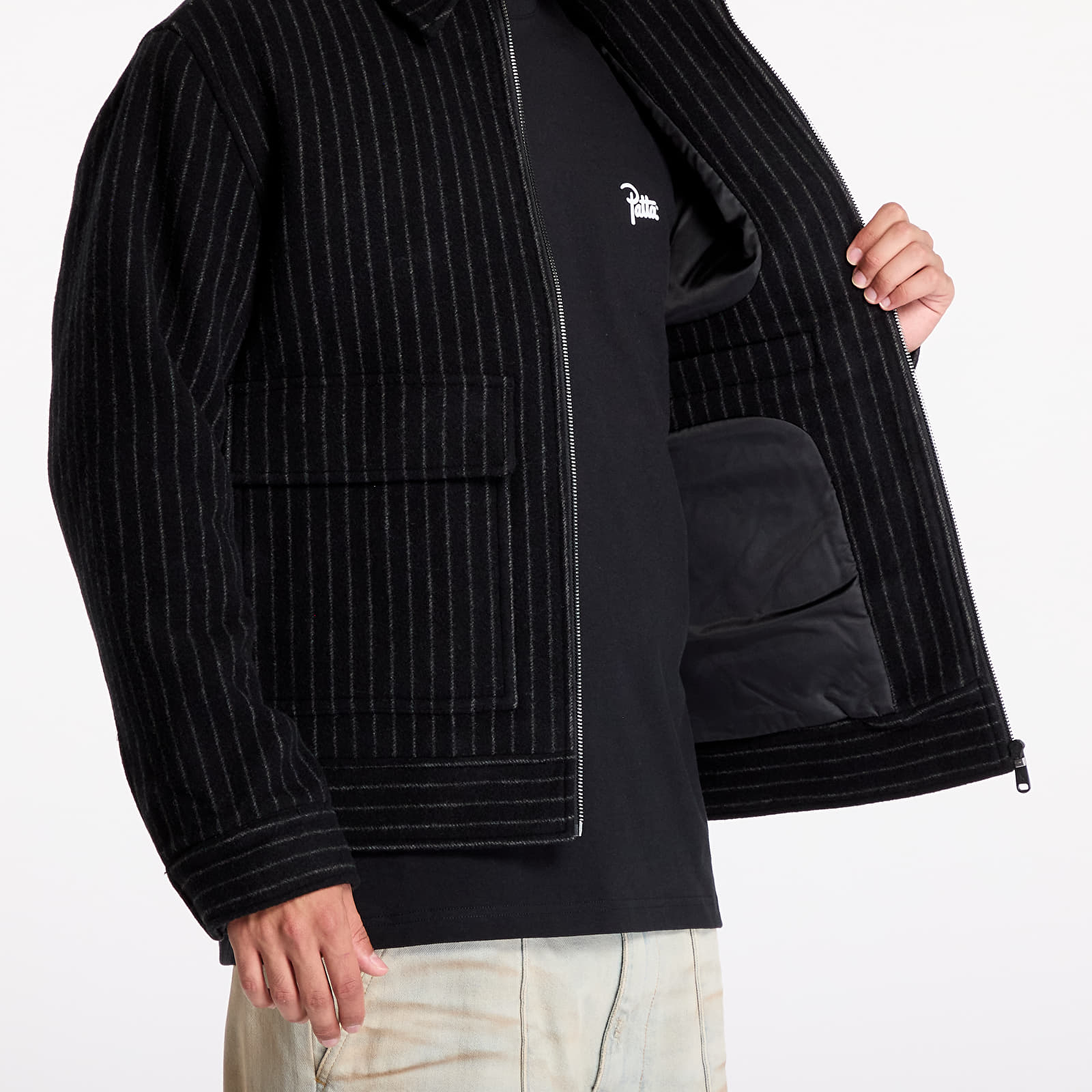 Jackets Calvin Klein Jeans Wool Blend Jacket Black