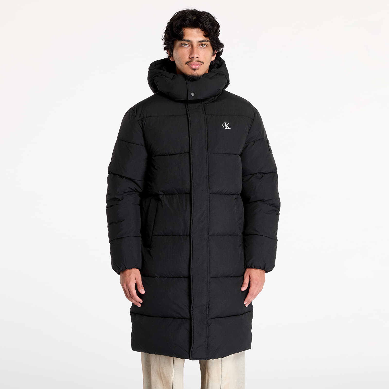 Parka kabát Calvin Klein Jeans Essentials Non Down Jacket Black