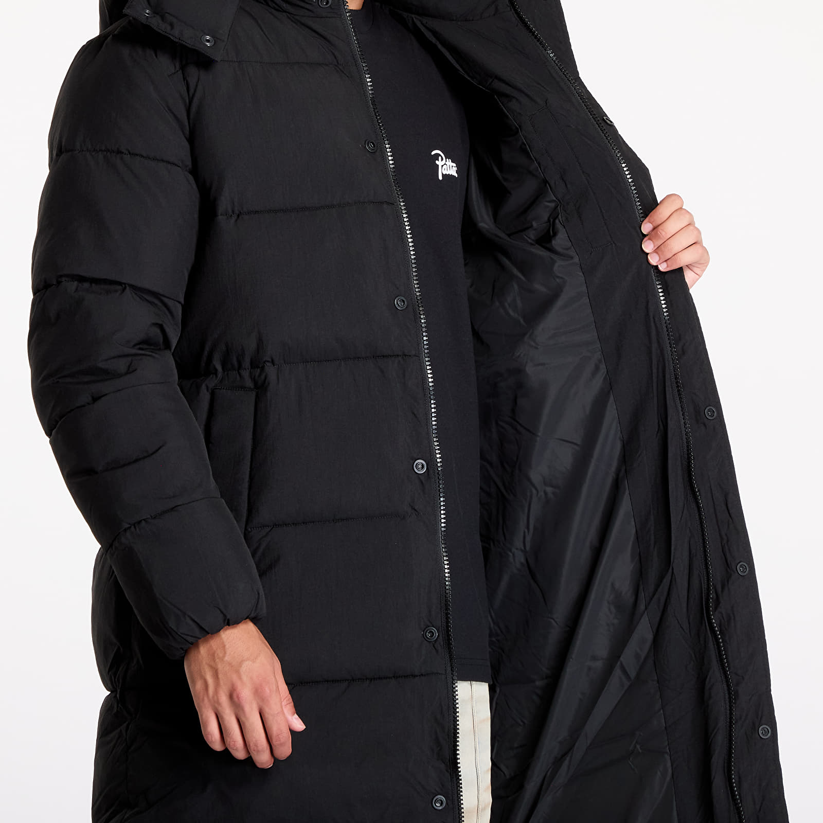 Parka kabát Calvin Klein Jeans Essentials Non Down Jacket Black