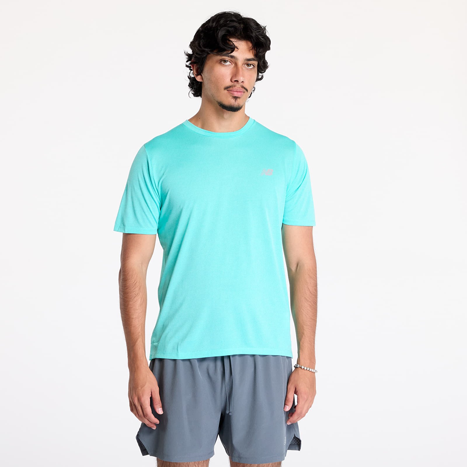Férfi pólok New Balance Athletics T-Shirt Cyberjade