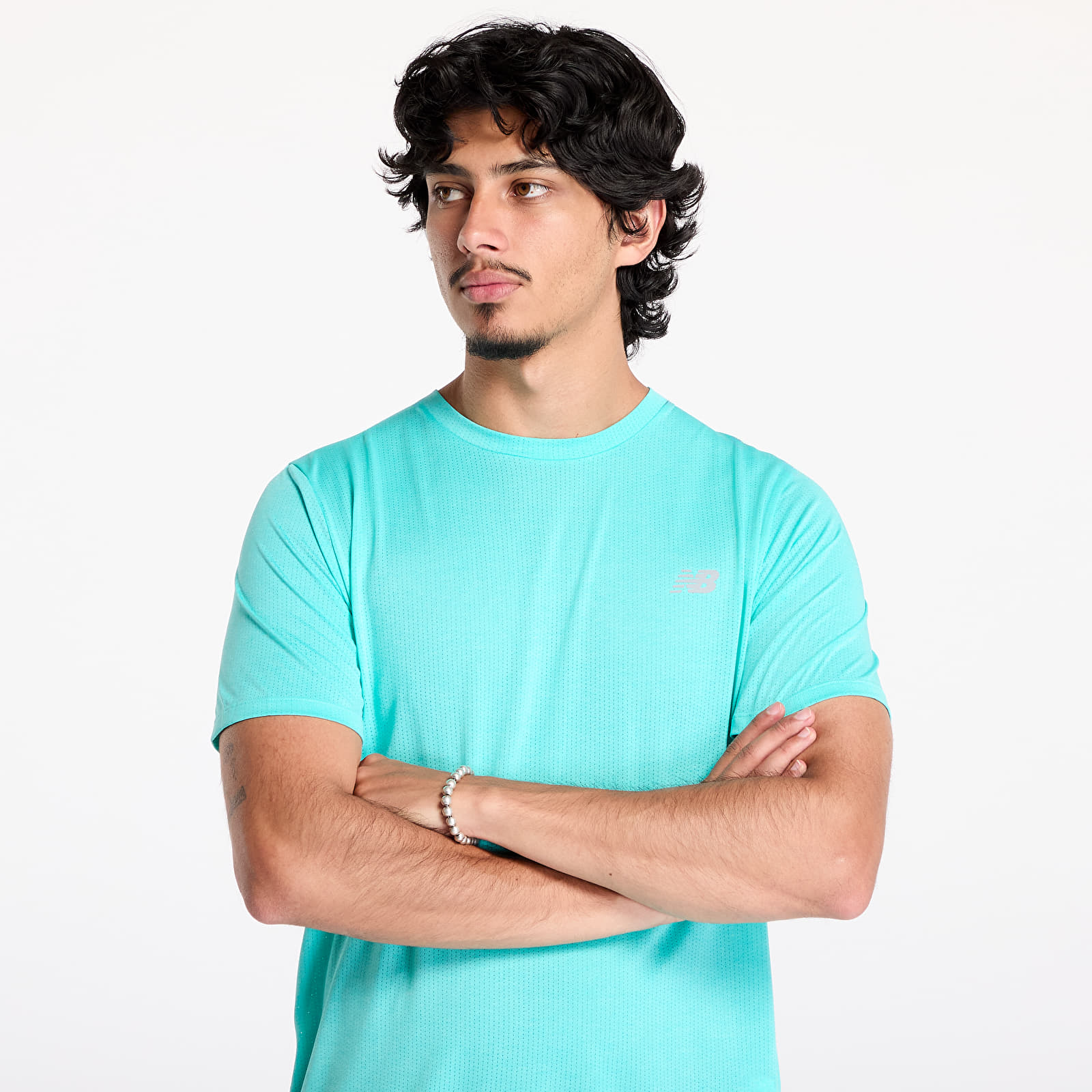 Férfi pólok New Balance Athletics T-Shirt Cyberjade