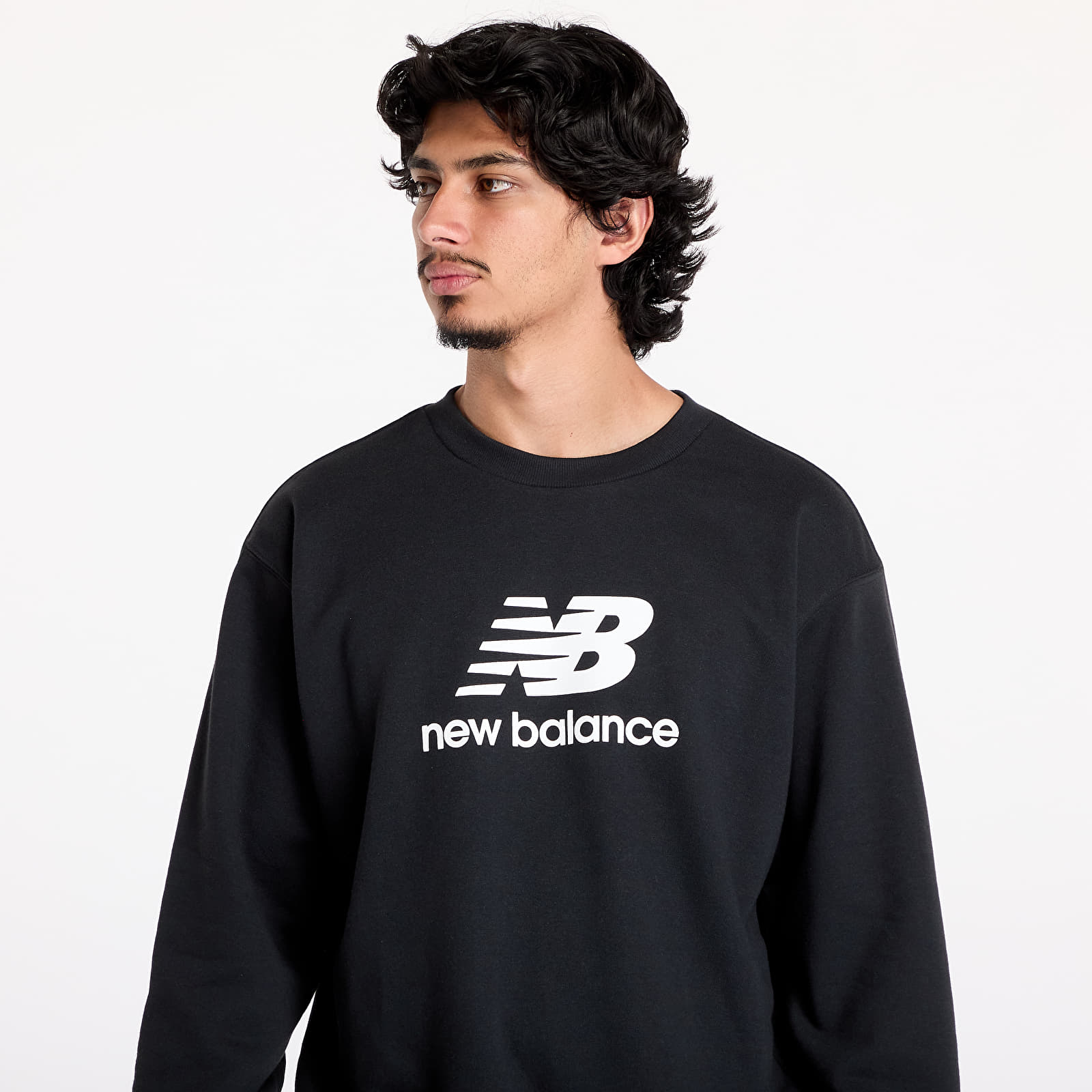 Hoodies and sweatshirts  New Balance Sport Essentials French Terry Logo Crew Sweatshirt Black