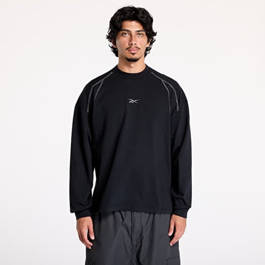 Póló Reebok Long Sleeve Uniform Tee UNISEX Black Shadow