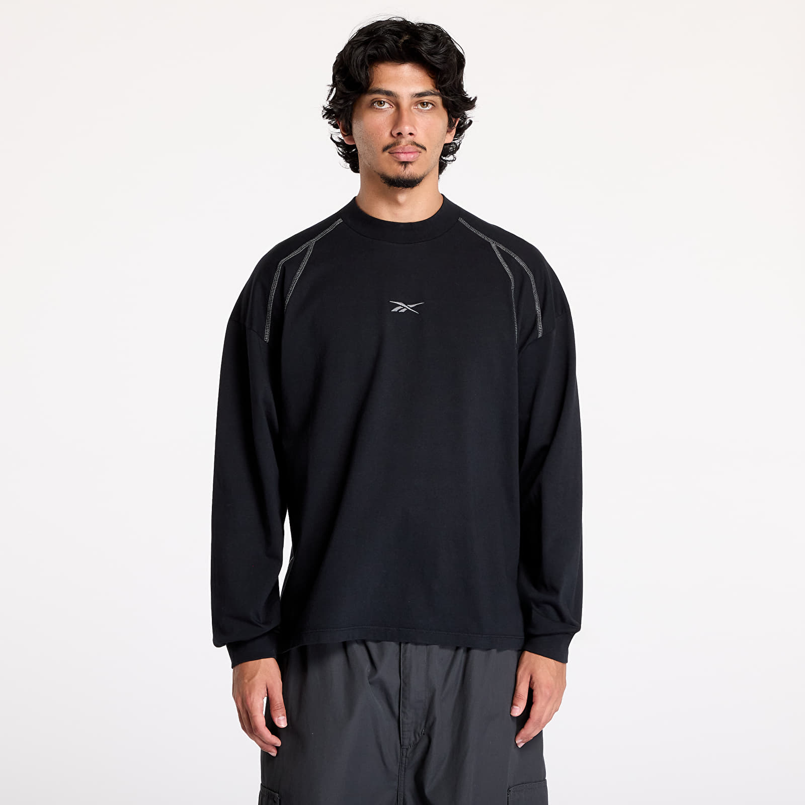 Koszulki Reebok Long Sleeve Uniform Tee UNISEX Black Shadow