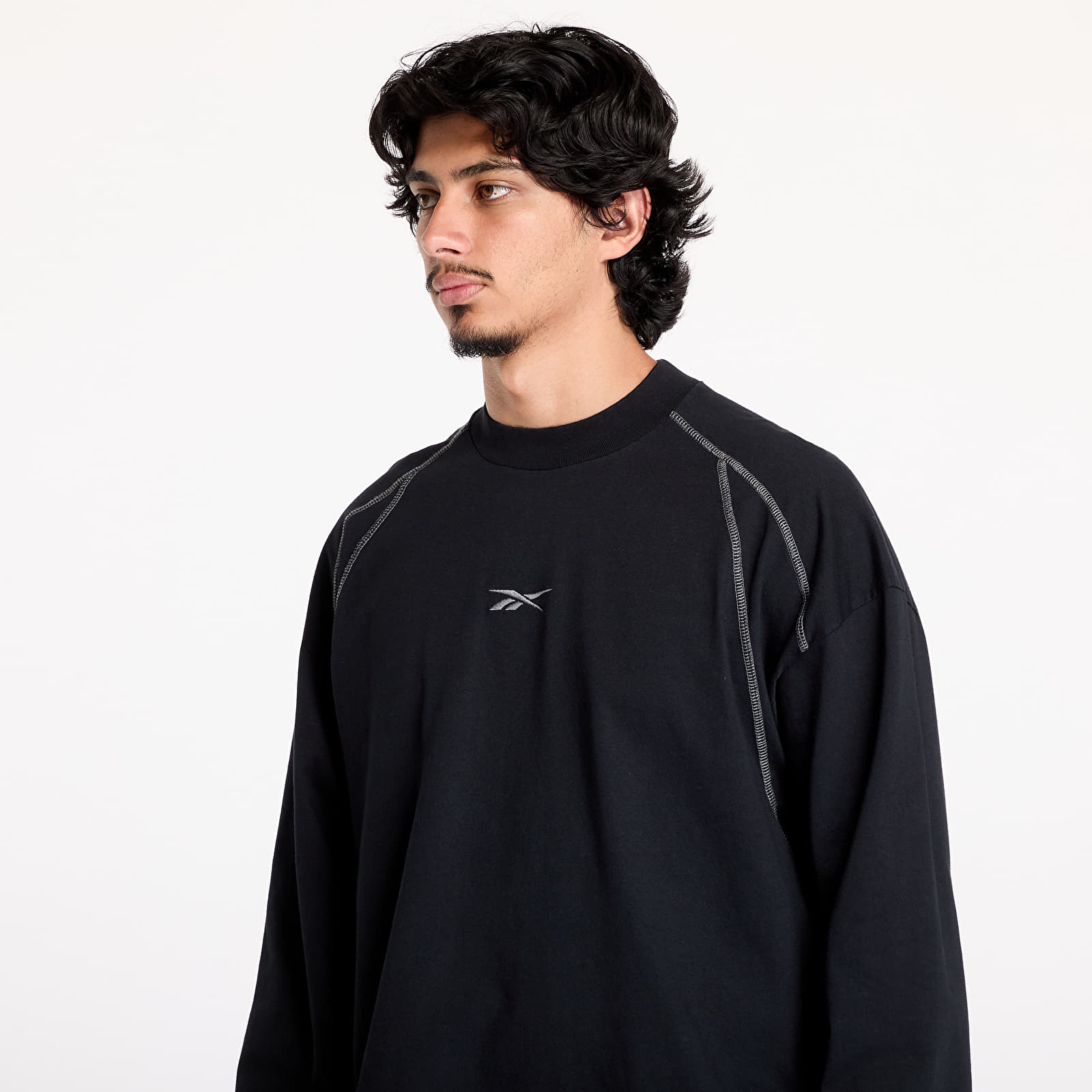 Koszulki Reebok Long Sleeve Uniform Tee UNISEX Black Shadow
