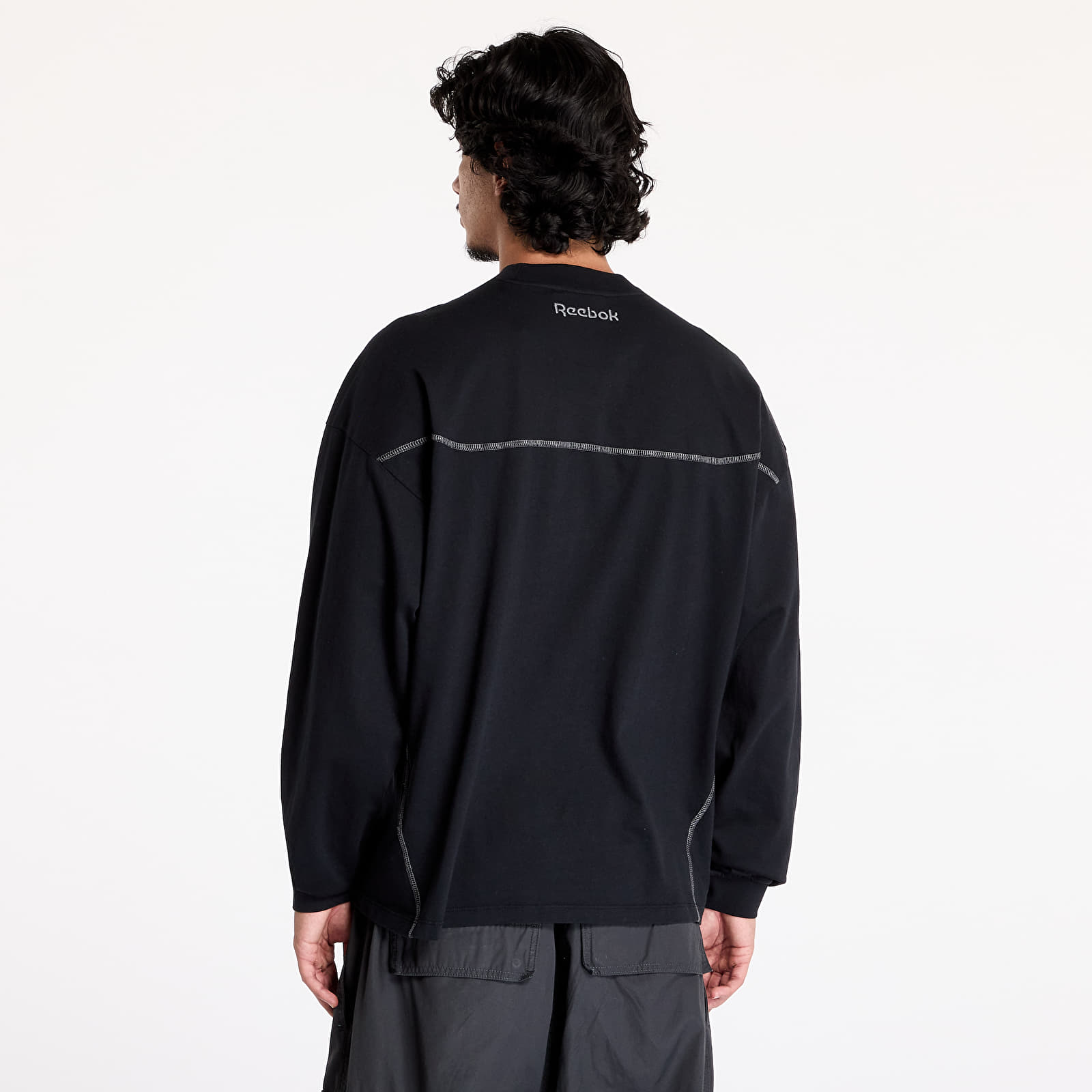 Koszulki Reebok Long Sleeve Uniform Tee UNISEX Black Shadow