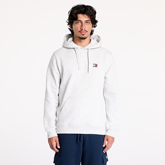 Tommy Jeans Regular Badge Hoodie Silver Grey