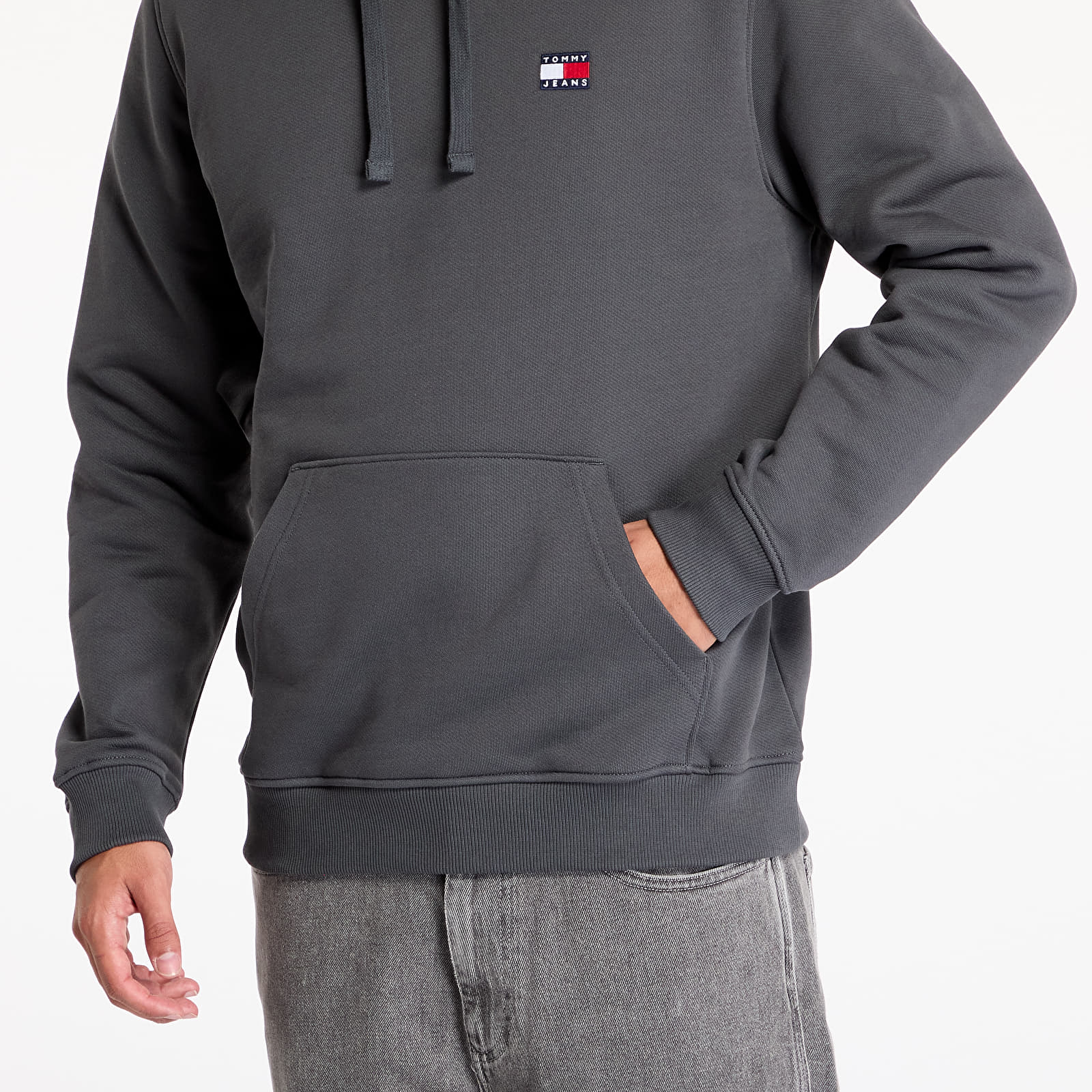 Puloverji   Tommy Jeans Regular Badge Hoodie New Charcoal