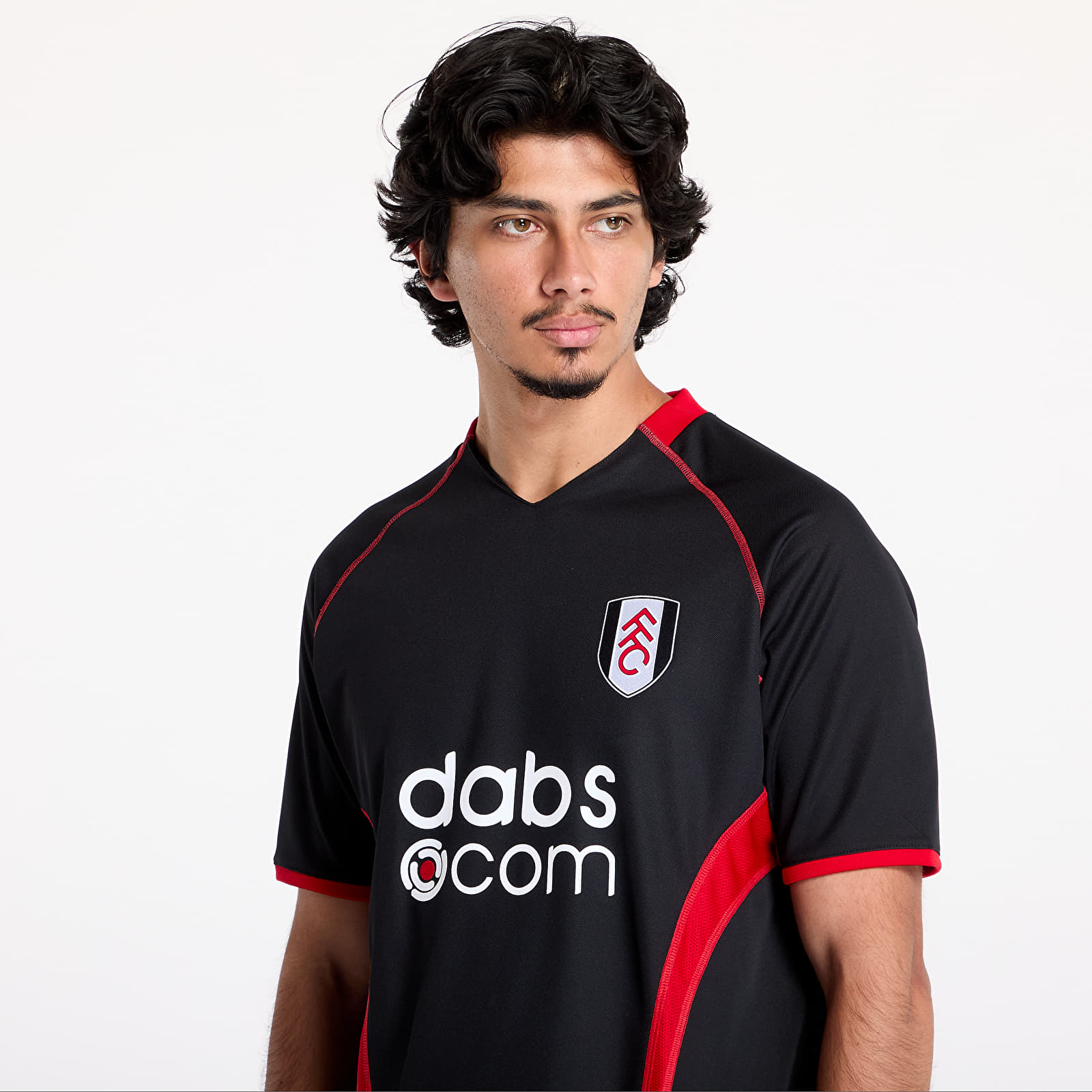 Jerseys COPA Fulham FC 2003 - 2004 Away Retro Football Shirt UNISEX Black/ Red