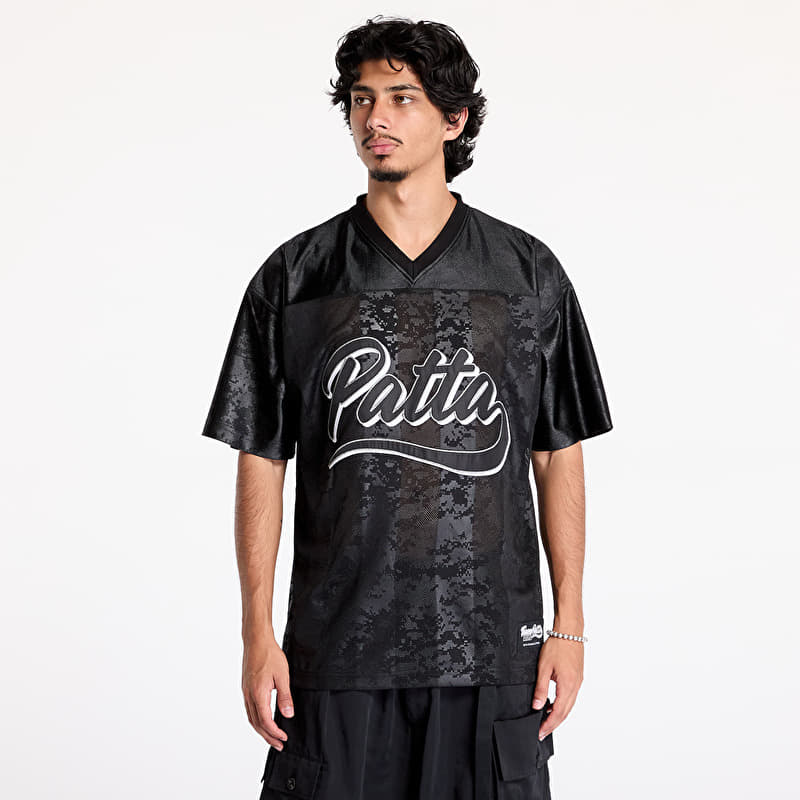 新品未使用 Patta パタ フットボールシャツ 黒 BEAMS XL Patta Digi Lobi Mesh Football Jersey UNISEX Black | Footshop