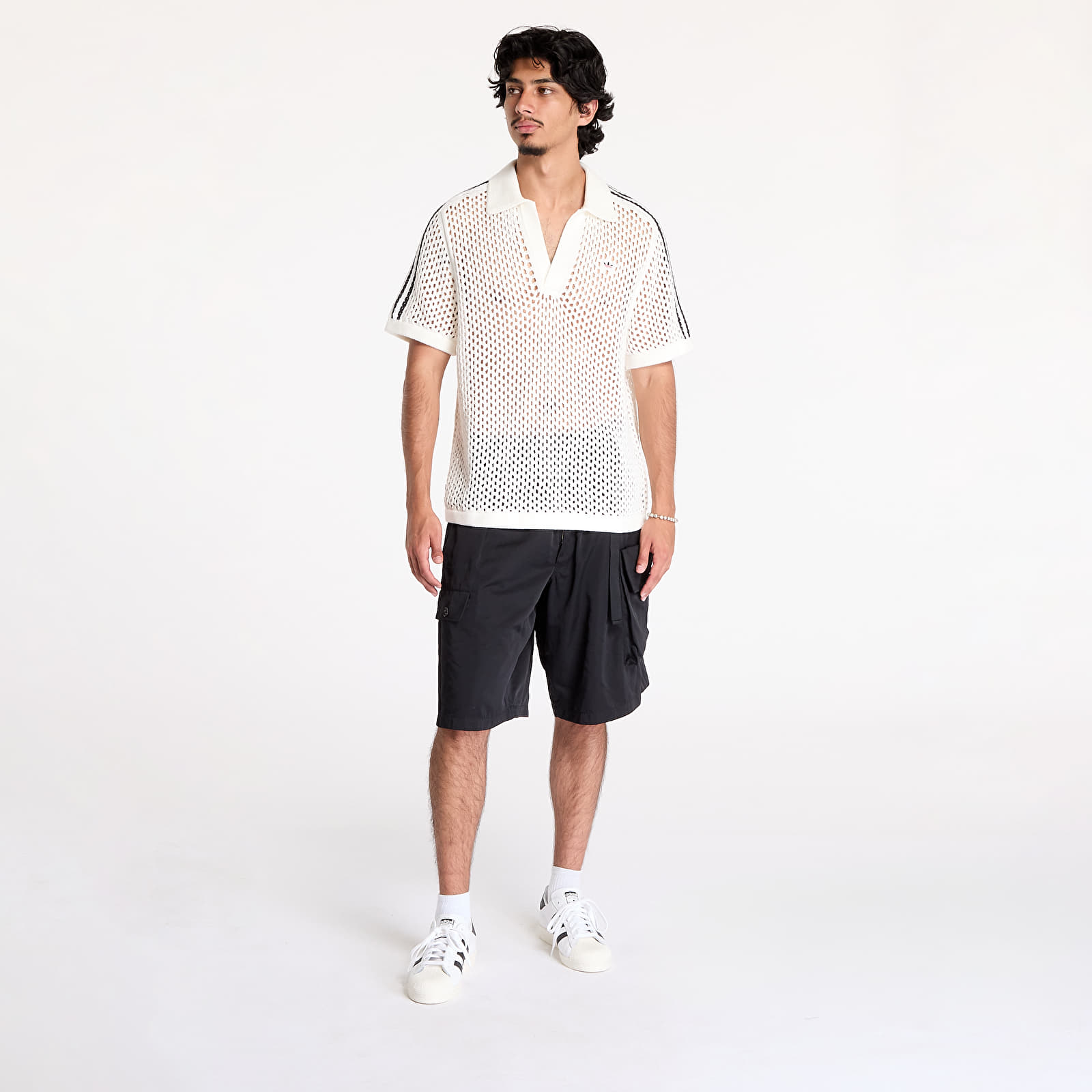 Koszulki adidas x Clot C Polo UNISEX Core White
