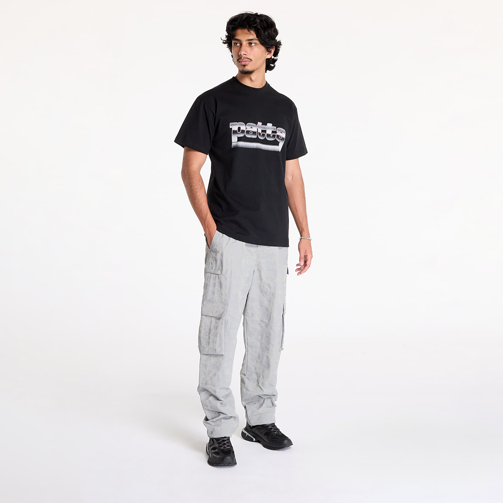 T-shirty męskie Patta Metal T-Shirt UNISEX Black