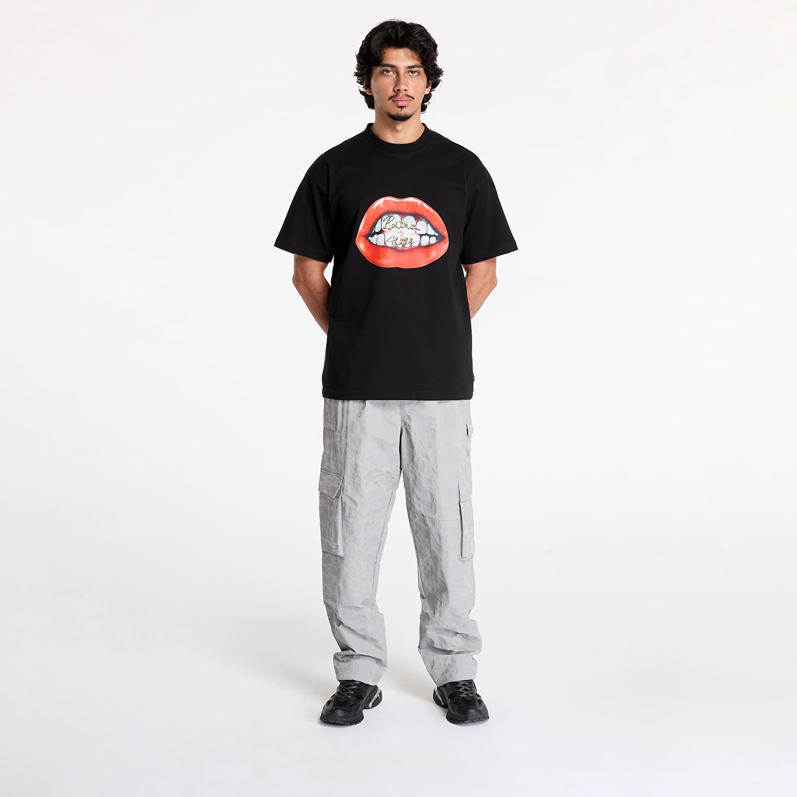 Pánská trička Patta Smile T-Shirt UNISEX Black