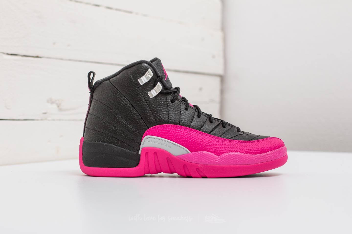 Retro 12 pink and hot sale black