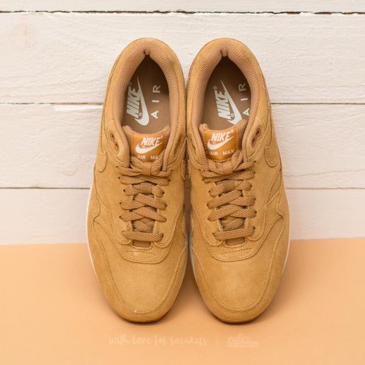 Men s shoes Nike Air Max 1 Premium Flax Flax Sail Gum Med Brown Footshop