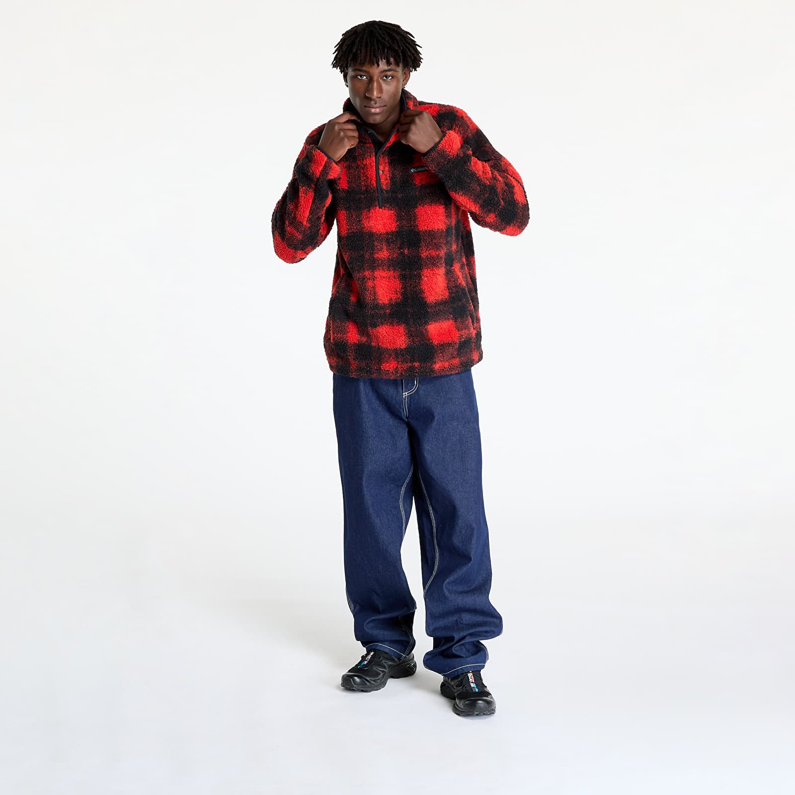 Sweatjacken und Sweatshirts Columbia Rugged Ridge™ Half Snap Fleece Sail Red Omblur
