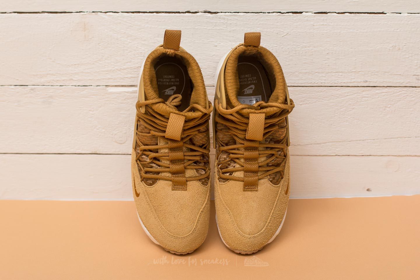 Zapatillas mujer Nike W Air Footscape Mid Wheat/ Wheat-Summit White