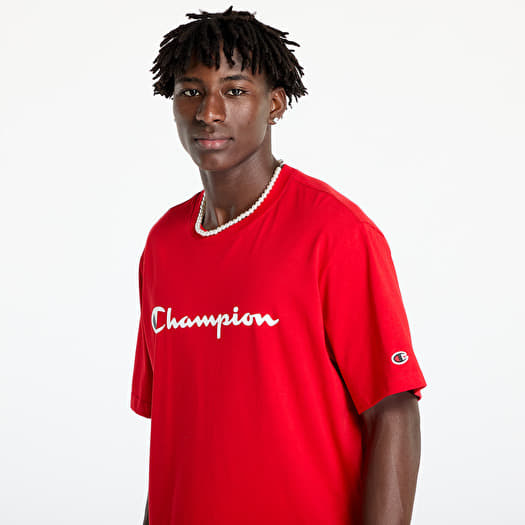 Magliette da uomo Champion SS Tee Red Footshop