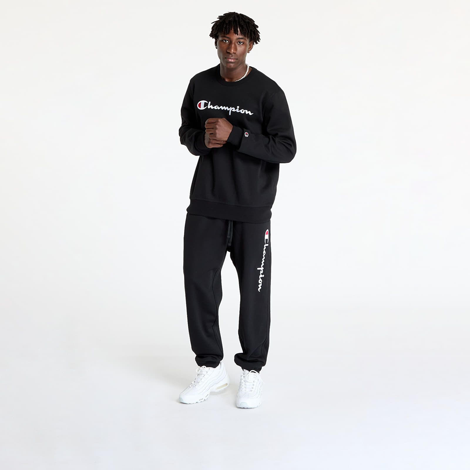 Hoodies für Männer Champion Crewneck Sweatshirt Black