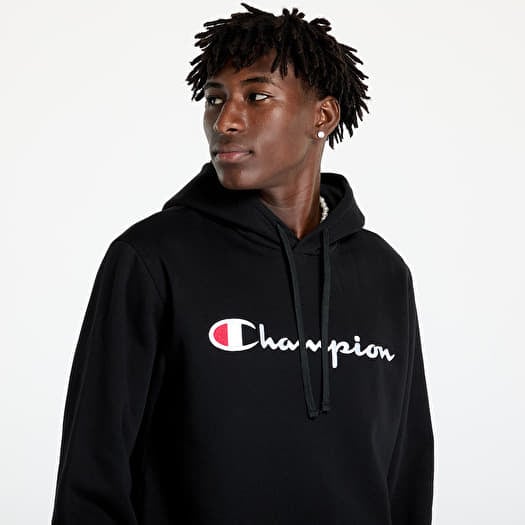 Men's champion black hoodie clearance
