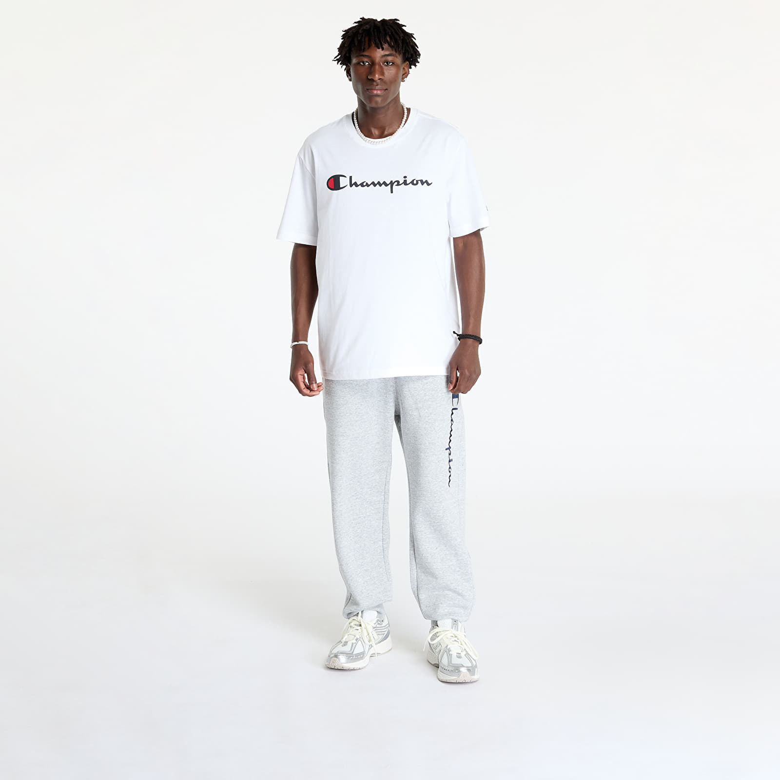 Men's T-shirts Champion SS Tee White