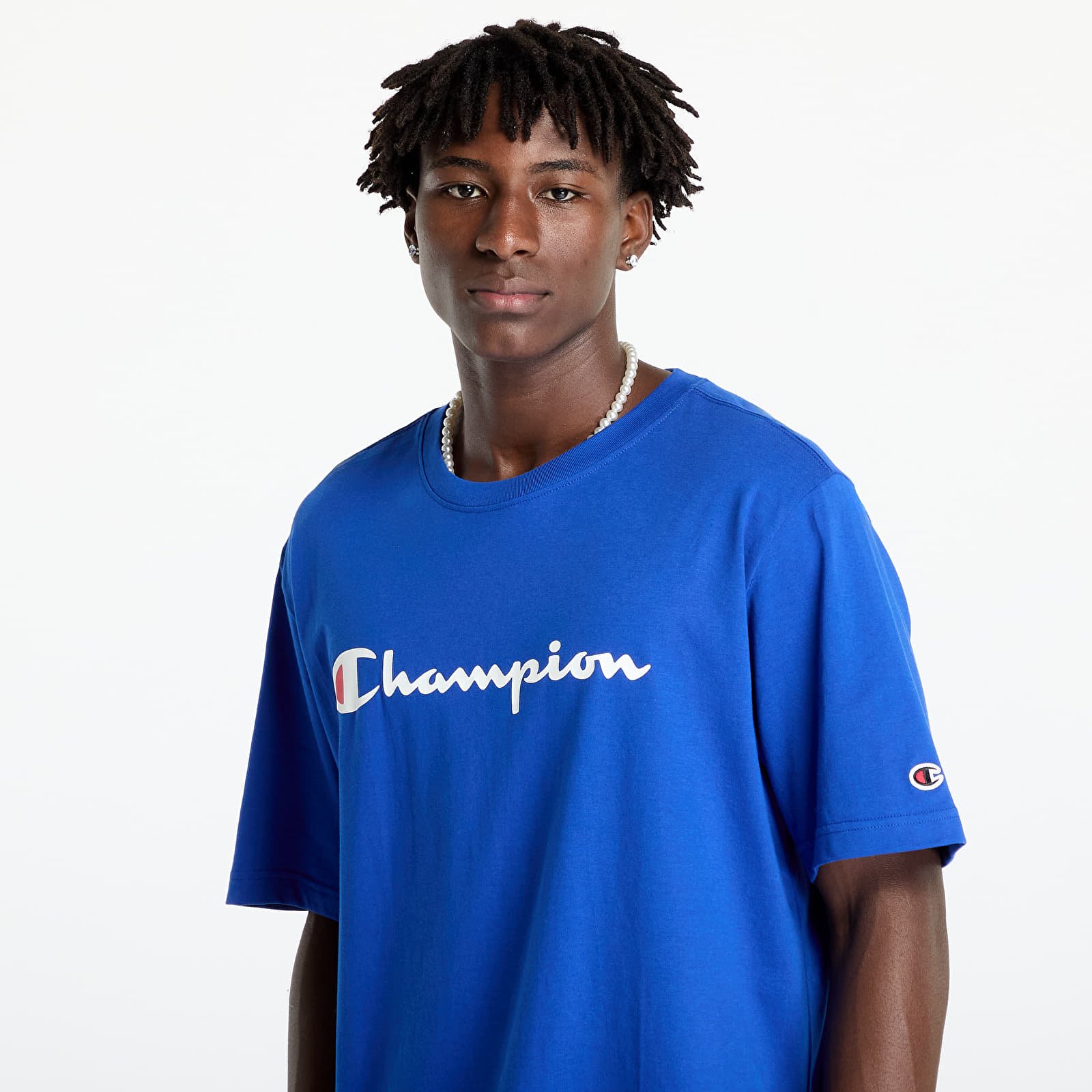 T-shirty męskie Champion SS Tee Blue