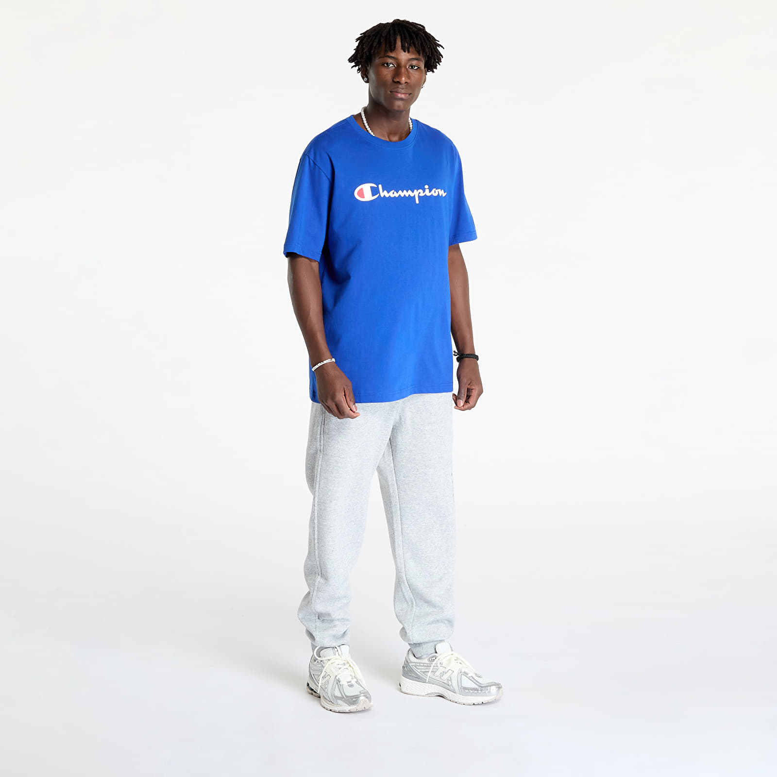 T-shirty męskie Champion SS Tee Blue