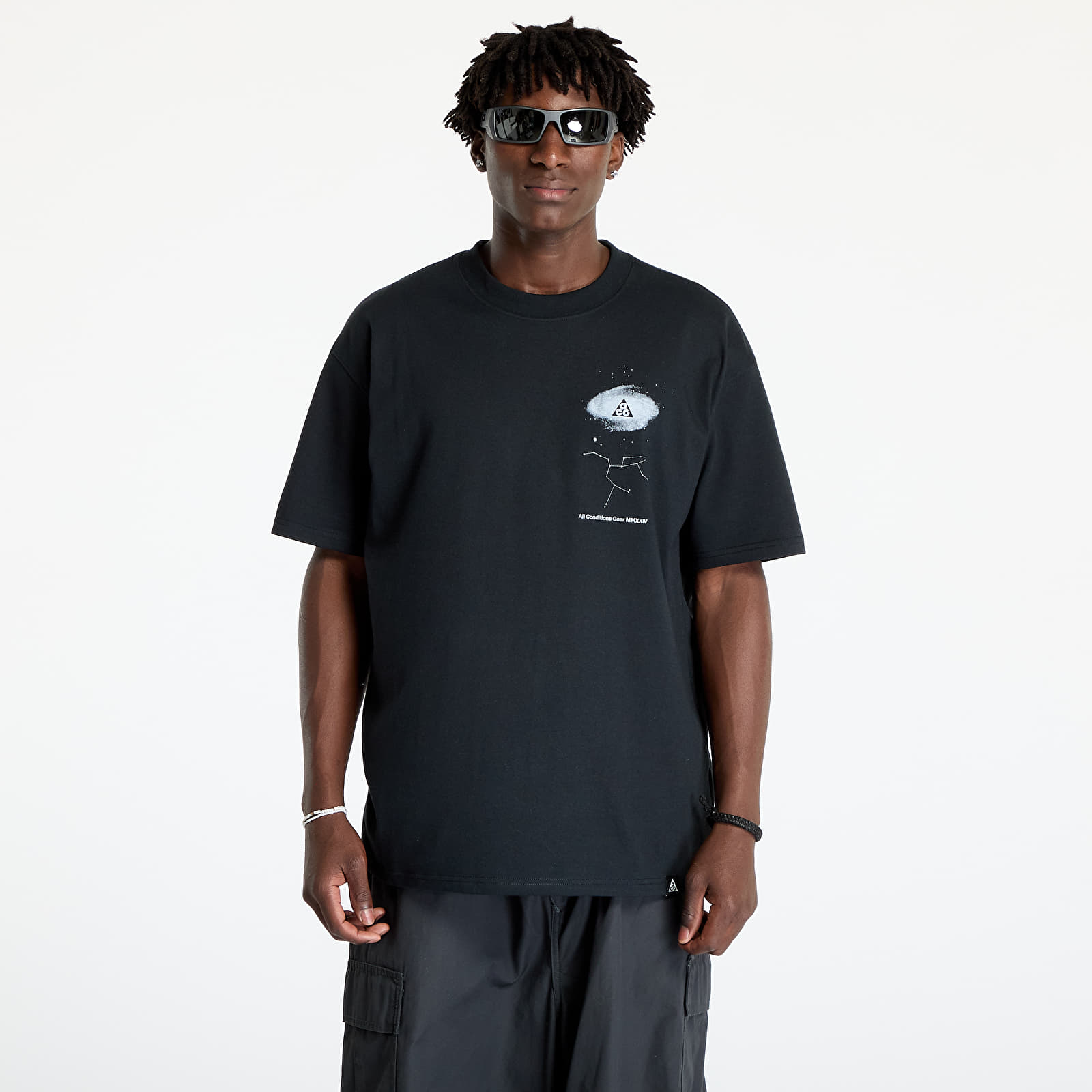 Férfi pólok Nike ACG Men's Dri-FIT Galaxy T-Shirt Black