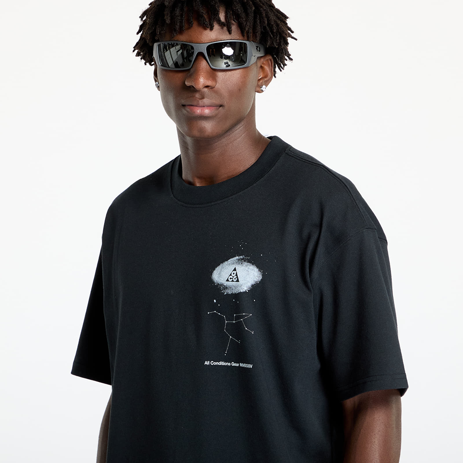 Férfi pólok Nike ACG Men's Dri-FIT Galaxy T-Shirt Black