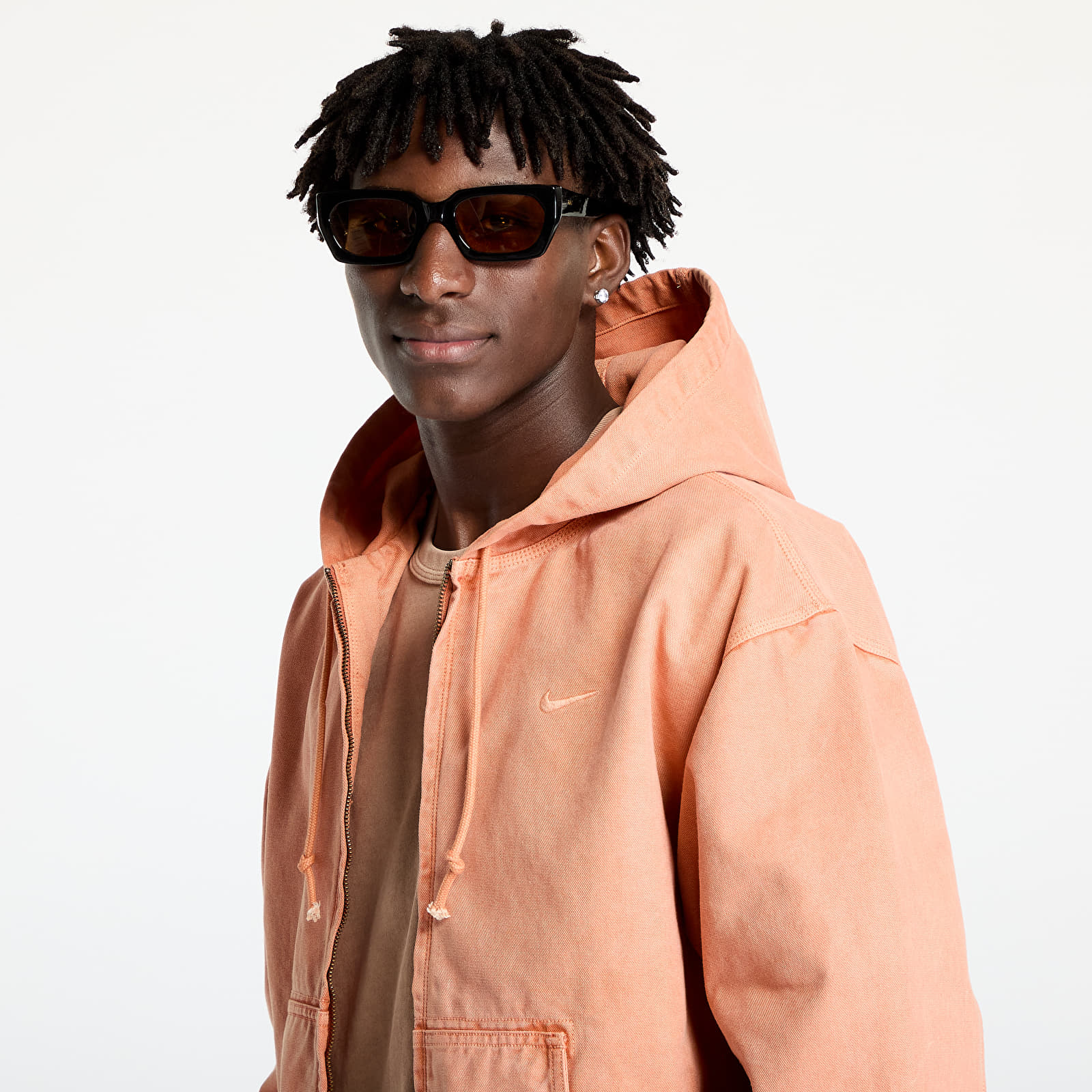 Herrenjacken Nike Life Men's Full-Zip Unlined Jacket Amber Brown/ Amber Brown
