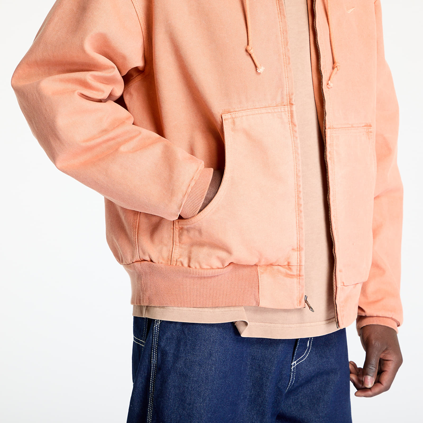 Herrenjacken Nike Life Men's Full-Zip Unlined Jacket Amber Brown/ Amber Brown