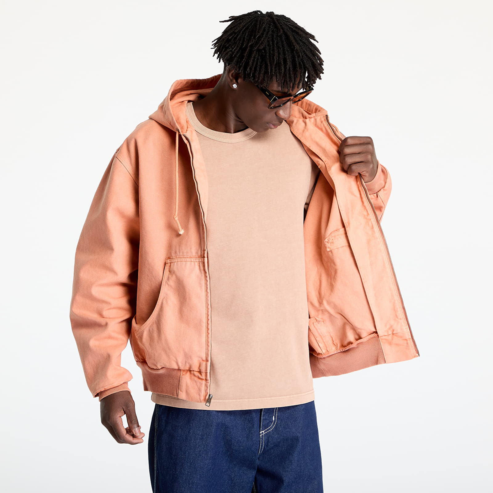 Herrenjacken Nike Life Men's Full-Zip Unlined Jacket Amber Brown/ Amber Brown