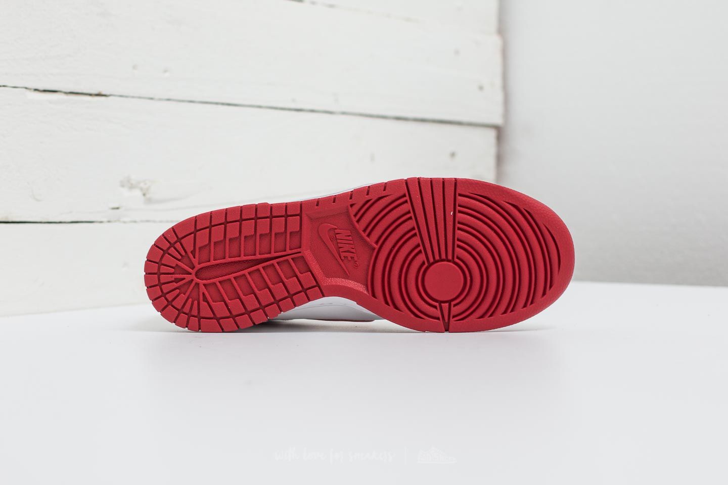 Vyriška avalynė Nike Dunk Hi White/ Gym Red