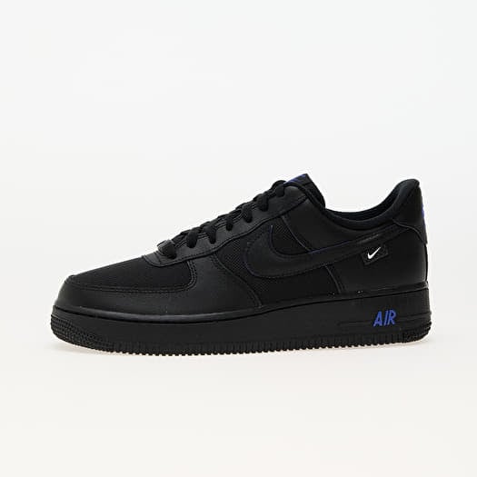 Buty m skie Nike Air Force 1 07 Black Black Astronomy Blue White Footshop