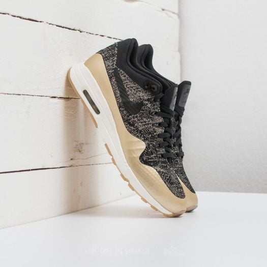 Damen Sneaker und Schuhe Nike W Air Max 1 Ultra 2.0 Flyknit Metallic Black Black Metallic Gold Star Footshop