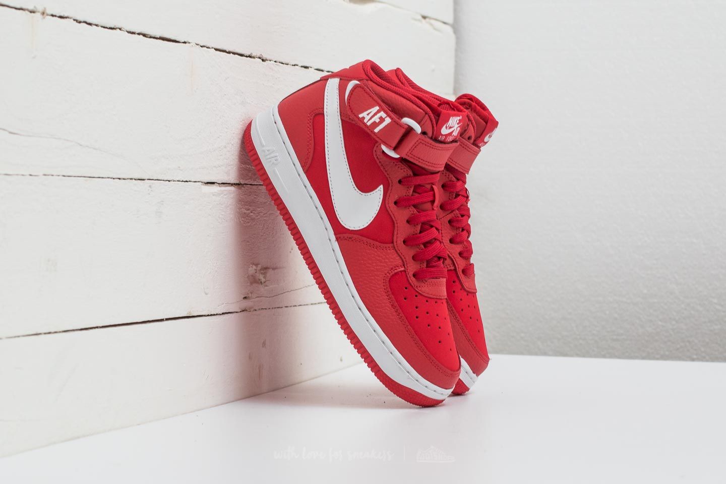 Women's shoes Nike Air Force 1 Mid (GS) University Red/ White