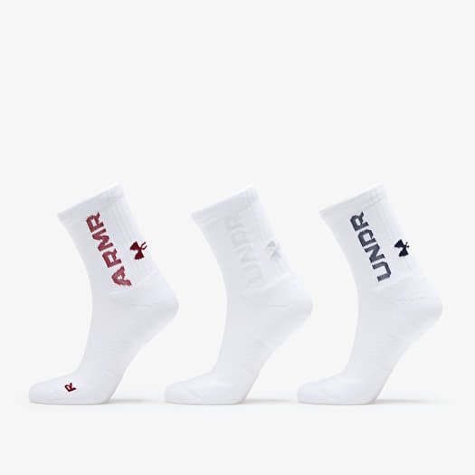 Under Armour Socks 3-Pack White/ White/ Midnight Navy