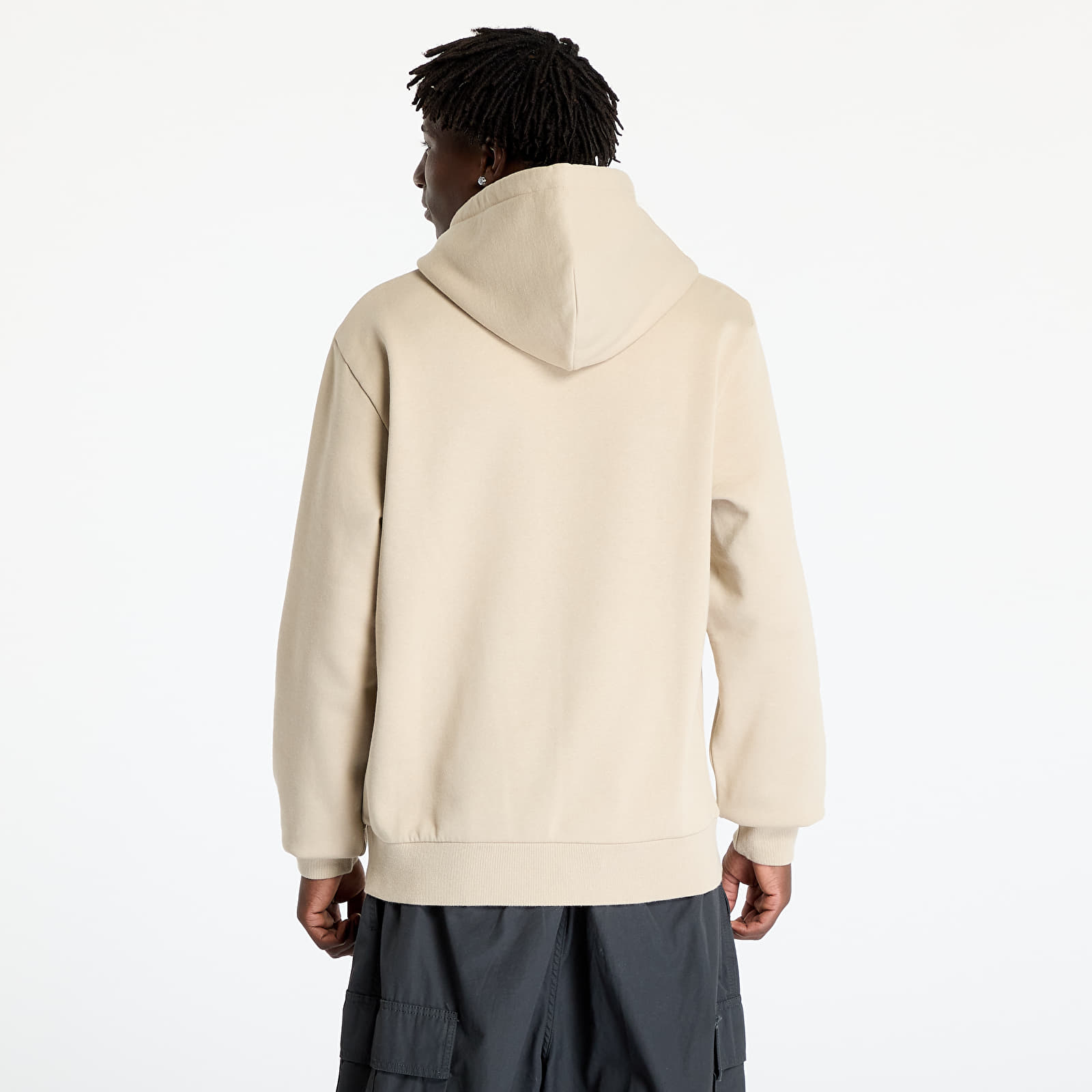 Férfi kapucnis pulcsik Carhartt WIP Hooded Script Embroidery Sweat Wall/ Black