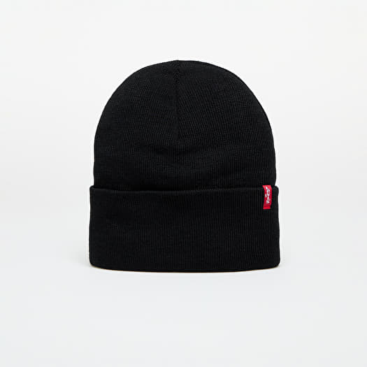 Levi's® Slouchy Red Tab Beanie Black