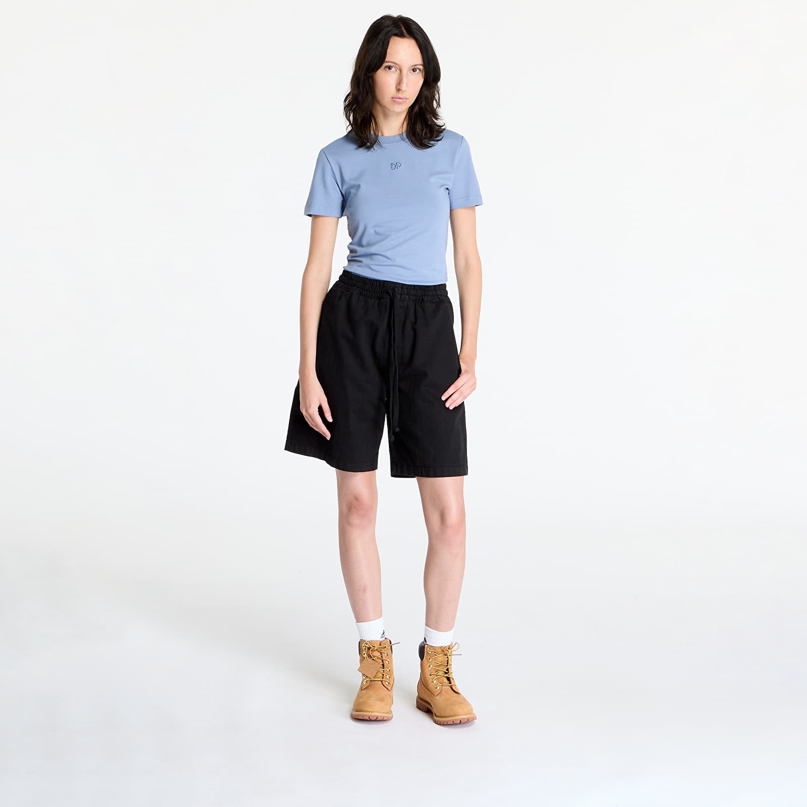 Women's T-shirts Daily Paper Unit Emb Fitted T-Shirt Country Blue