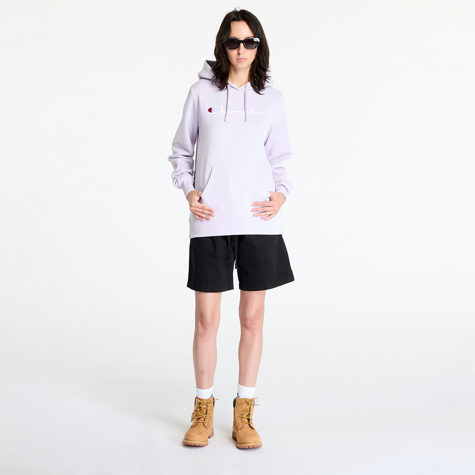 Női kapucnis pulcsik Champion Hooded Sweatshirt Purple
