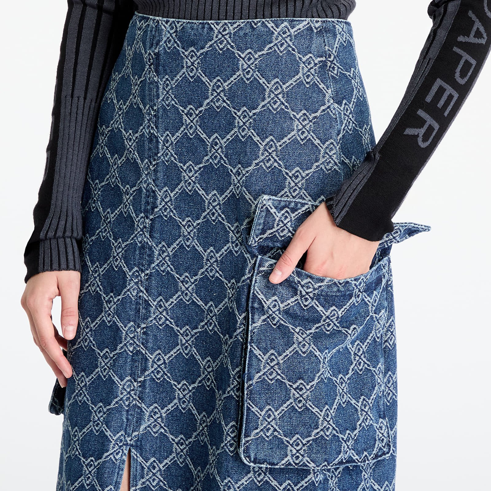 Spódnice Daily Paper Zora Denim Cargo Skirt Blue