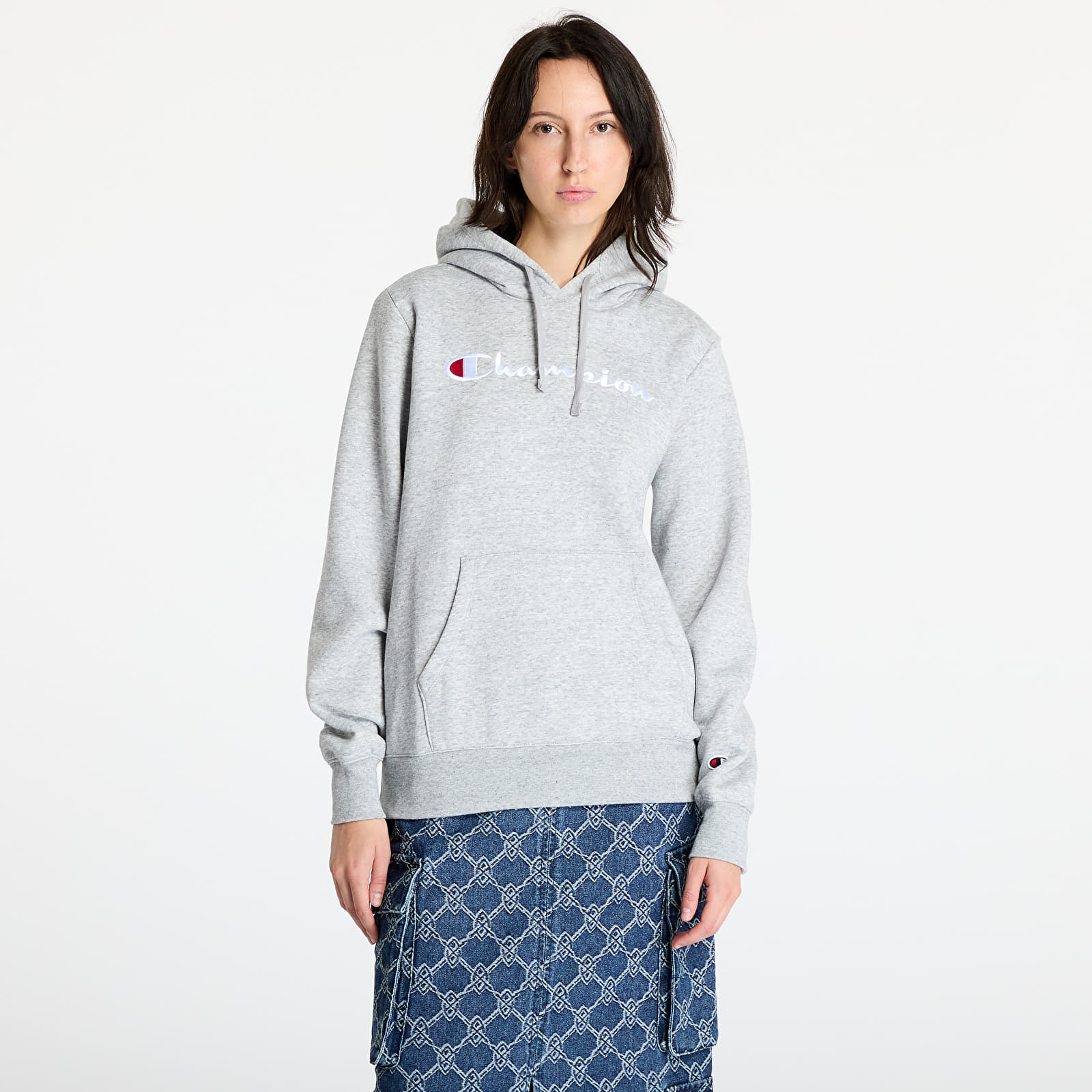 Women s hoodies Champion Hooded Sweatshirt Grey Footshop