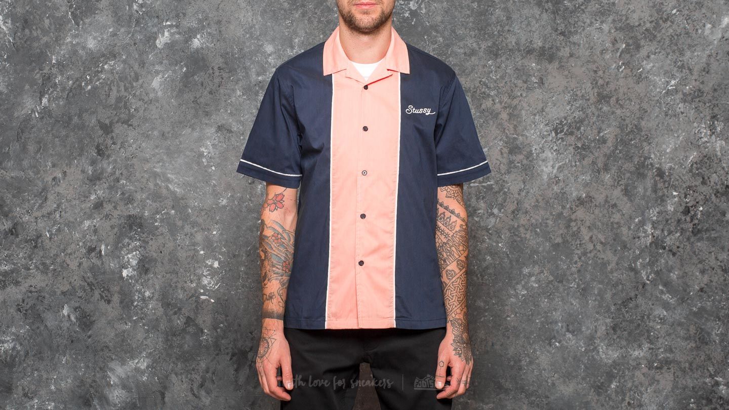 Stussy bowling shirt top