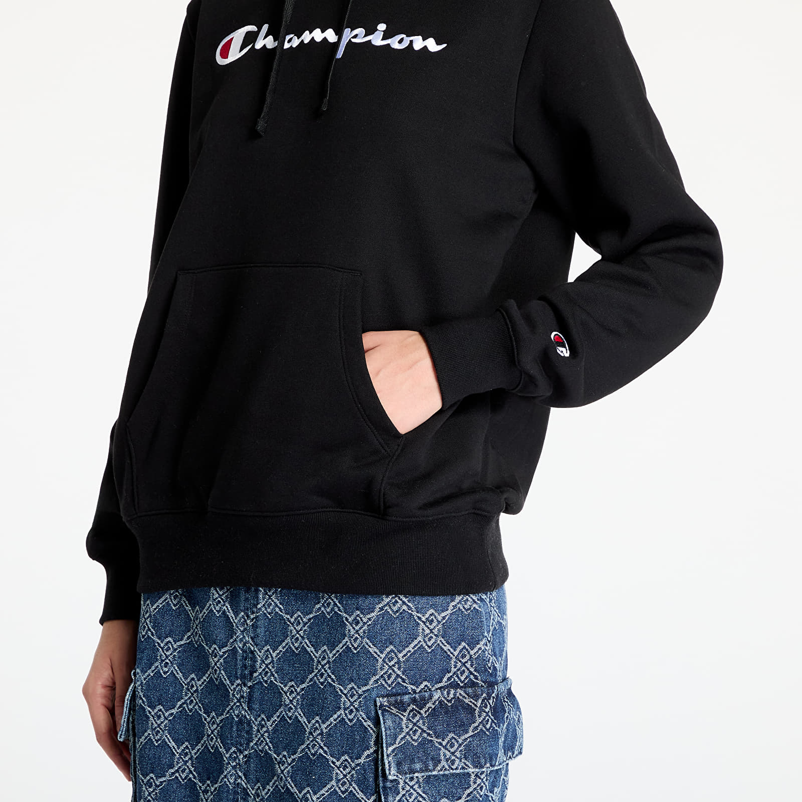 Női kapucnis pulcsik Champion Hooded Sweatshirt Black