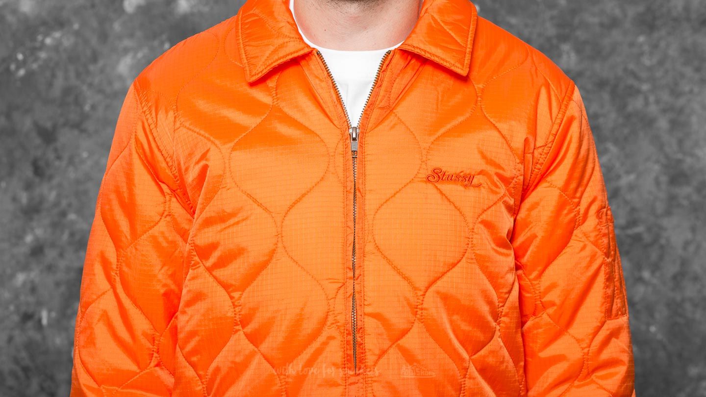 Stussy quilted work jacket top